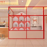 Tạo sự nhất quán cho chuỗi cửa hàng thông qua thiết kế phòng khám thú y Audi Pet – Lạc Long Quân