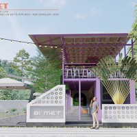 Thiết kế nhà hàng Bi Mẹt trẻ trung, sáng tạo – Hưng Yên