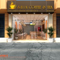 Kết hợp 3 giải pháp thiết kế quán cafe Shin khắc phục triệt để hạn chế mặt bằng