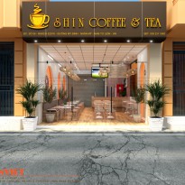 Kết hợp 3 giải pháp thiết kế quán cafe Shin khắc phục triệt để hạn chế mặt bằng