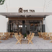 Tạo dựng không gian cực chill với thiết kế quán trà sữa We Tea – Hà Nội