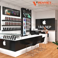 Nét đẹp thời thượng trong mẫu thiết kế shop điện thoại Táo Đẹp – 25m2 – Thành phố Hồ Chí Minh