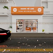 Thiết kế shop tivi Xiaomi