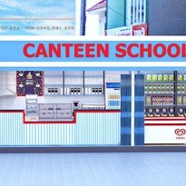 Dự án Thiết kế canteen trường học – 33m2 – Tp Hồ Chí Minh