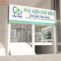 Giải pháp thiết kế shop thú cưng PET 88 – Hà Nội