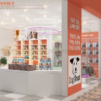 Thiết kế shop Pet trẻ trung, ấn tượng – Hà Nội