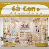 Dự án thiết kế shop mẹ và bé Gà Con – 80m2 – Kiên Giang
