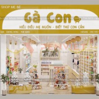 Dự án thiết kế shop mẹ và bé Gà Con – 80m2 – Kiên Giang