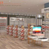 Thiết kế shop thời trang Seduce 20m2 hiện đại, thu hút tại Aeon Mall Bình Tân