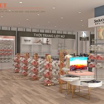 Thiết kế shop thời trang Seduce 20m2 hiện đại, thu hút tại Aeon Mall Bình Tân