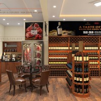 Thiết kế showroom rượu NFGroup sang trọng – Tân Bình