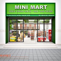 Lột xác hoàn toàn với thiết kế siêu thị mini AT Mart – 120m2 – Hà Nội