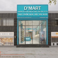 Gợi ý thiết kế siêu thị mini kinh doanh hải sản D’Mart diện tích 60m2 – Quảng Ninh