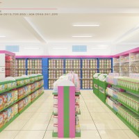 Thiết kế siêu thị Hương Long 1500m2 – Lai Châu