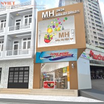 Thiết kế siêu thị mini MH ấn tượng khắc phục mọi hạn chế mặt bằng
