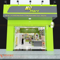 Thiết kế siêu thị mini NC Mart ấn tượng – Đồng Nai