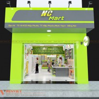 Thiết kế siêu thị mini NC Mart ấn tượng – Đồng Nai