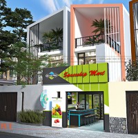 Thiết kế siêu thị mini Spaceship Mart tích hợp nhiều dịch vụ - Đồng Nai