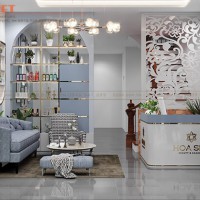 Vai trò của phòng khách trong mẫu thiết kế spa Hoa Spa – Hà Đông
