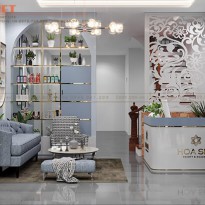 Vai trò của phòng khách trong mẫu thiết kế spa Hoa Spa – Hà Đông