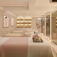 Thiết kế quán gội đầu dưỡng sinh – một gợi ý thiết kế spa mini tại Hà Nội