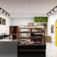 Dự án thiết kế tiệm bánh ngọt – cháo mẹ nấu – 40m2 – Bình Phước