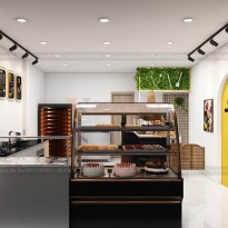Dự án thiết kế tiệm bánh ngọt – cháo mẹ nấu – 40m2 – Bình Phước