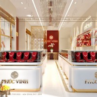 Lột xác với thiết kế tiệm vàng Phúc Vinh tại Quận 1, TP.HCM