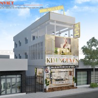 Sự đẳng cấp thể hiện qua mẫu thiết kế tiệm vàng Kim Nguyên – Đồng Nai