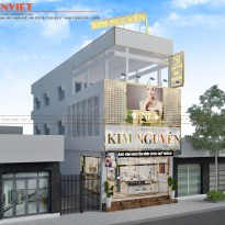 Sự đẳng cấp thể hiện qua mẫu thiết kế tiệm vàng Kim Nguyên – Đồng Nai