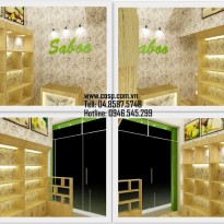 Thiết kế thi công cửa hàng Xà Phòng Tự Nhiên - Saboo