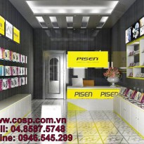 Thiết kế showroom trưng bày sản phẩm máy tính Pisen - Thái Hà