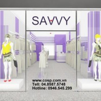 Thiết kế gian hàng thời trang công sở Savvy - Hà Nội