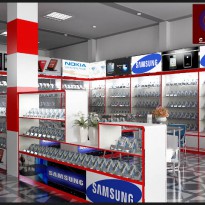 Thiết kế showroom điện thoại - Vĩnh Phúc