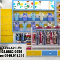 Thiết kế cửa hàng thời trang trẻ em BinBin - Bến Tre