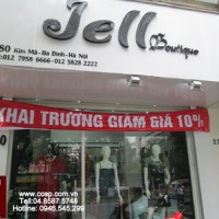 Thiết kế cửa hàng thời trang Jell Boutique - Kim Mã