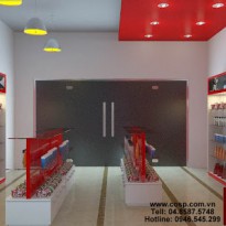 Thiết kế cửa hàng Mỹ Phẩm - Hòa Bình