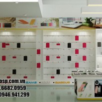 Thiết kế và thi công cửa hàng máy tính - Điện Thoại - Quận Tân Phú