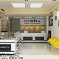 Thiết kế và thi công cửa hàng điện thoại độc - Quận 10