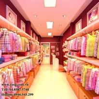 Thiết kế cửa hàng thời trang trẻ em - Chị My - Bạch Mai