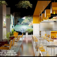 Thiết Kế Gian Hàng Đồ Ăn Nhanh Cocomy - Royal City