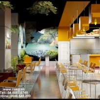 Thiết Kế Gian Hàng Đồ Ăn Nhanh Cocomy - Royal City