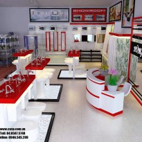 Thiết kế và thi công showroom vật liệu xây dựng - Vĩnh Phúc