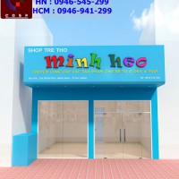 Thiết kế cửa hàng mẹ và bé Minh Heo - Chị Linh - Hà Giang