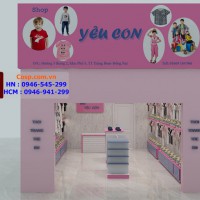 Thiết kế cửa hàng thời trang cho bé - Chị Oanh - Đồng Nai