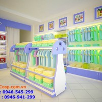Thiết kế cửa hàng thời trang cho bé - Chị Hà - Trưng Nhị