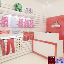 Thiết kế cửa hàng thời trang cho bé - Anh Thoan - Chị Nhàn - Quảng Ninh