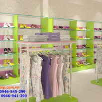 Thiết Kế Tủ Shop Quần Áo - Chị Bưng - Nhơn Trạch - CPKTT117