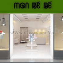 Thiết kế shop thời trang trẻ em Mon Bé Bé - Bình Dương