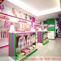 Thiết kế shop thời trang trẻ em - KIDMODE - Anh Hải - Trung Kính